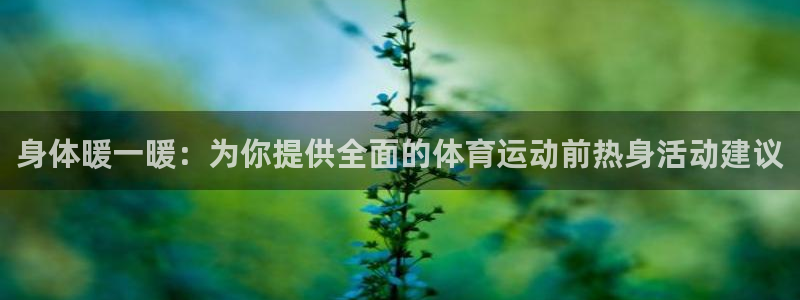 bbin视讯游戏官网：身体暖一暖：为你提供全面的体育运动前热身活动建议